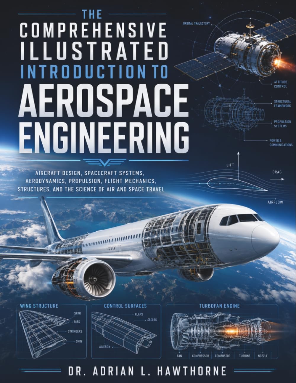 The Comprehensive Illustrated Introduction to Aerospace Engineering: Aircraft Design, Spacecraft Systems, Aerodynamics, Propulsion, Flight Mechanics, Structures, and the Science of Air and Space
