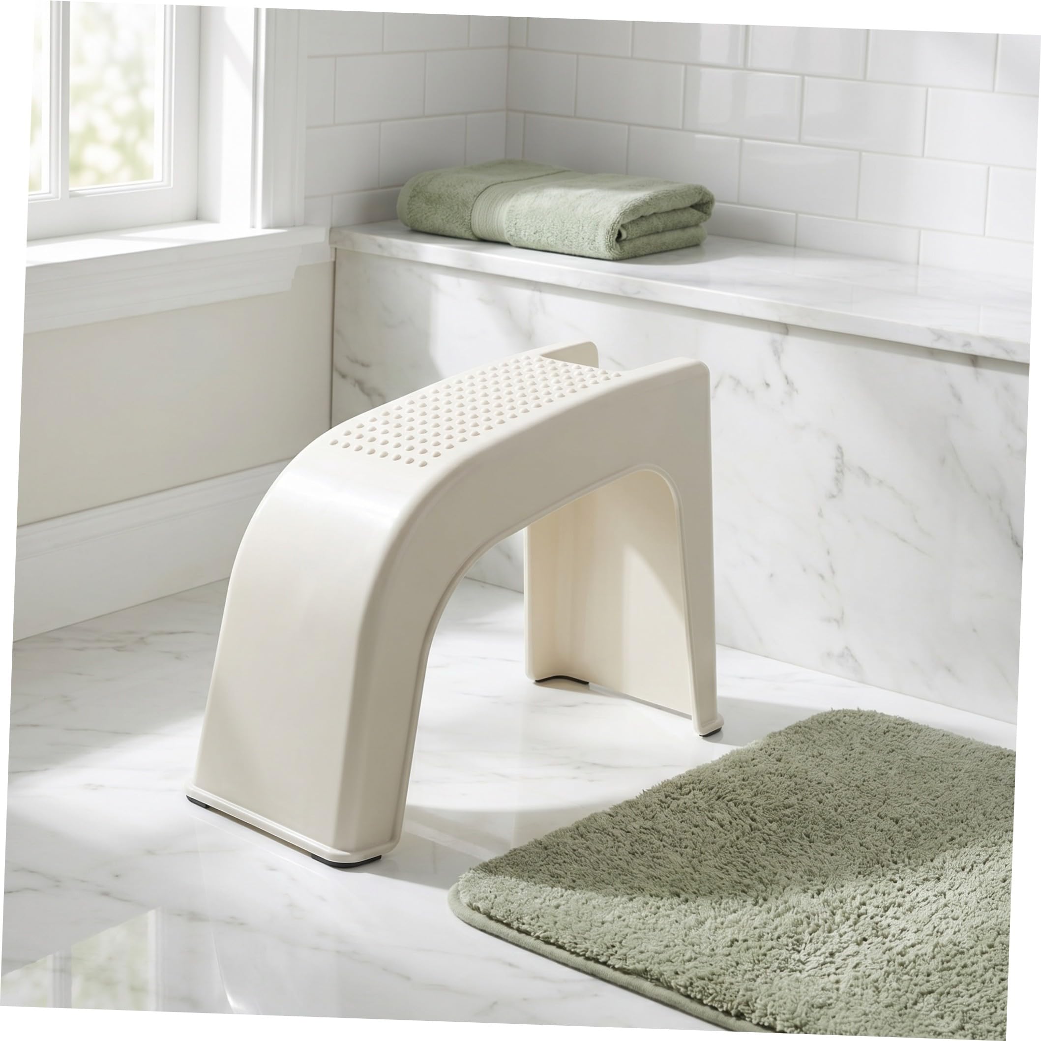 2 Pezzi Sgabello Antiscivolo con Manicure Pedicure per e di Professionale Supporto Ergonomico per Saloni Bellezza e Cura Personale