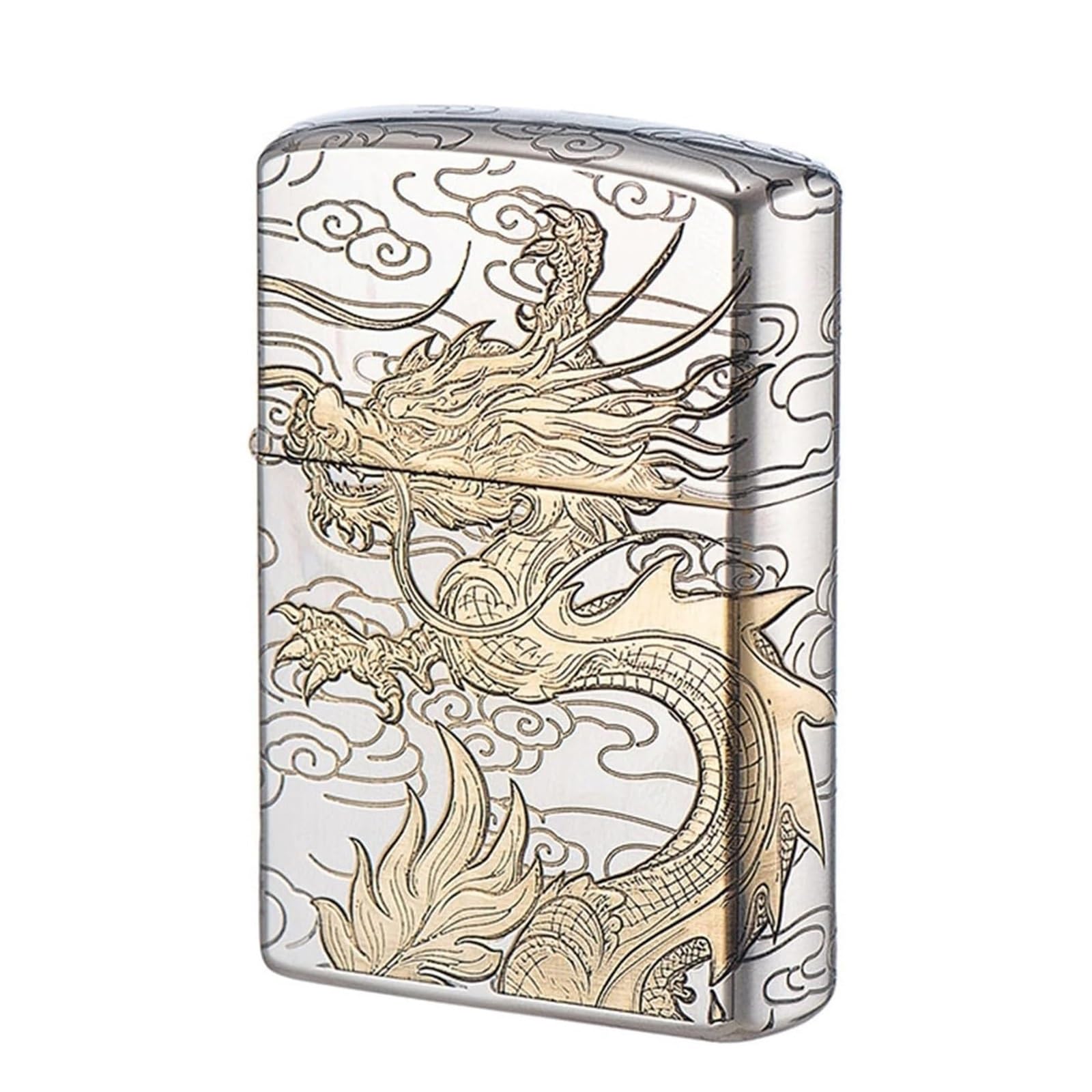 Mechero de queroseno vintage resistente al viento con relieve para barbacoas