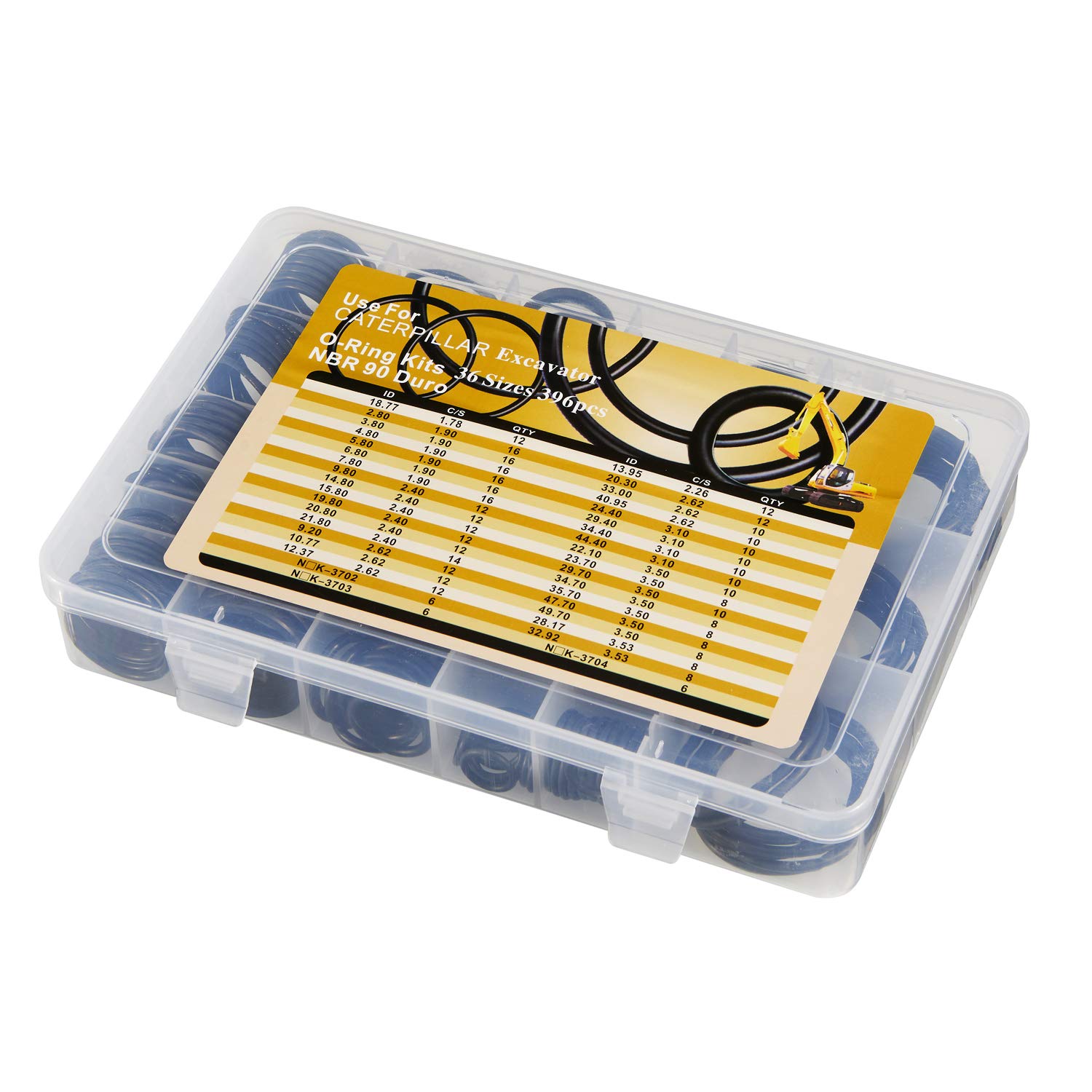 396pcs Cat Caterpillar Nitile 90 Duro O Ring Seal Kit O Ring Kit 396pcs Seals O Rings Hydraulics Pneumatics Plumbing Precimed Prima Org