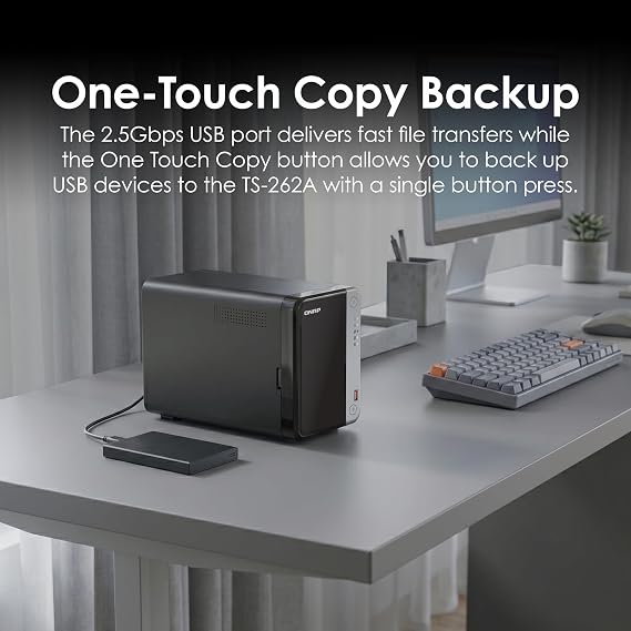 QNAP TS-262A-4G 2-Bay Desktop NAS