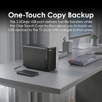 QNAP TS-262A-4G 2-Bay Desktop NAS