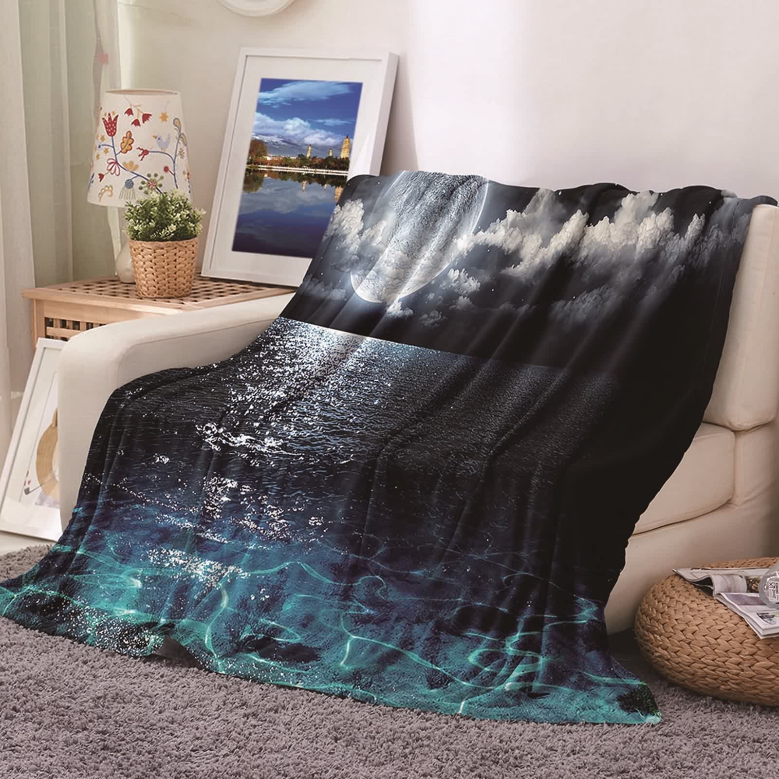 Couverture polaire contre le froid KnSam flannel 100x150cm douce canapé