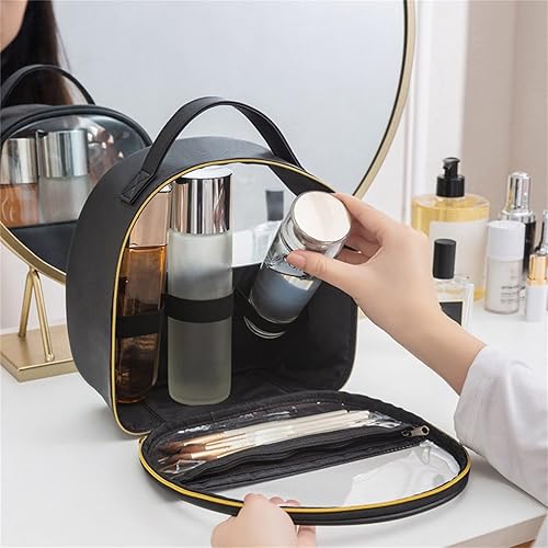 Miniatura 5 de Bolsas de maquillaje para mujer, organizador de viaje, bolsas de cosméticos portátiles, bolsa de aseo transparente, bolsa de aseo para el cabello,