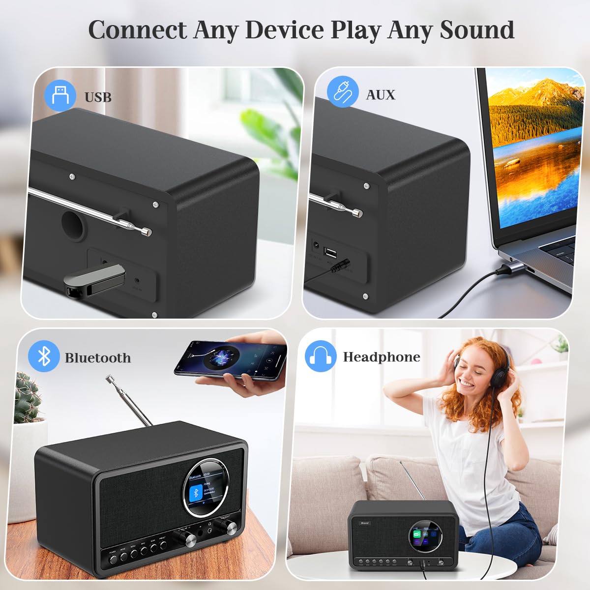 Radio DAB Plus con Bluetooth