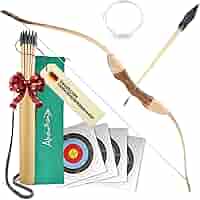 Set Arco E Freccia Abowllon Per Principianti - Con 10 Frecce, 6 Bersagli, Faretra