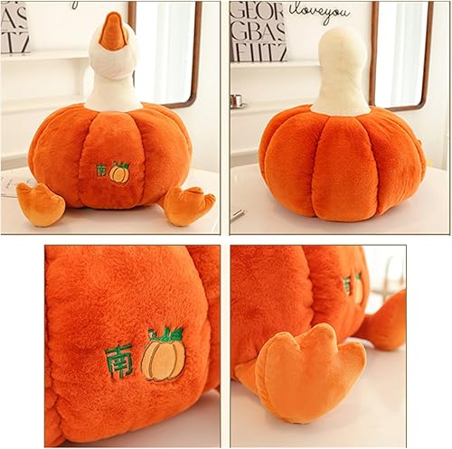 Miniatura 2 de XIAOHONG Peluche de pato de calabaza, bonita almohada de felpa de calabaza, decoración de calabaza de ganso, decoración del hogar, regalo creativo