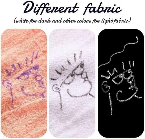 Miniatura 6 de Bolígrafos de marcado blanco de tela borrable con 20 recambios para costura, costura y acolchado, bolígrafos blancos de borrado térmico de telas.