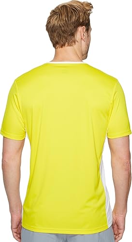 Miniatura 29 de adidas - Camiseta de fútbol Entrada 18 para hombre Solar amarillo/blanco
