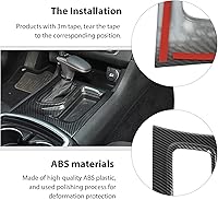 Vista 5 de CheroCar Para Dodge Charger Central Control Panel de cambio de marchas Ajuste para Dodge Charger 2015-2025 (fibra de carbono negra)