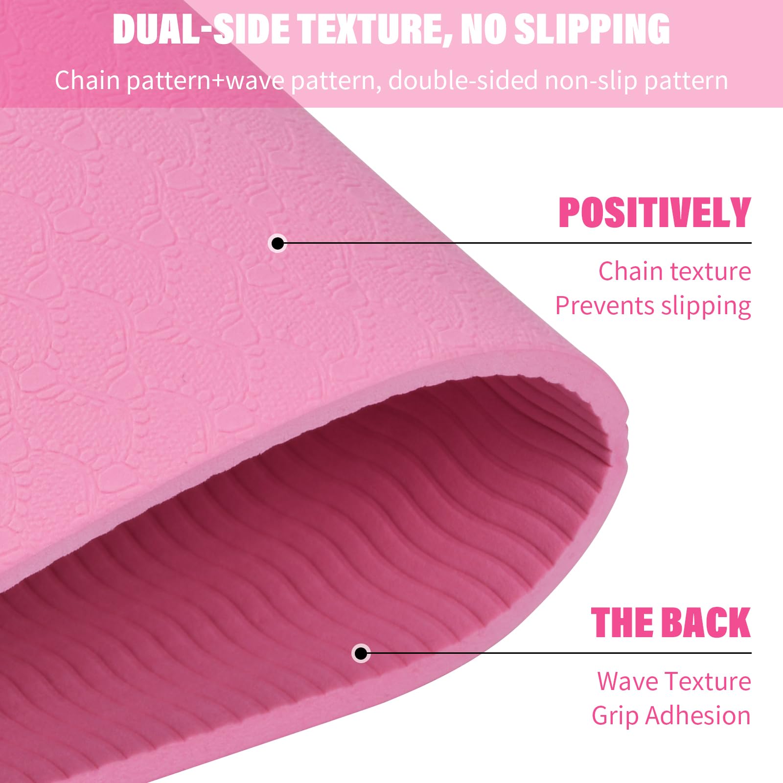 Tappetino Yoga Pieghevole TPE 6mm - Antiscivolo, Portatile Con Borsa - Per Pilates, Fitness, Viaggio - Foto 12