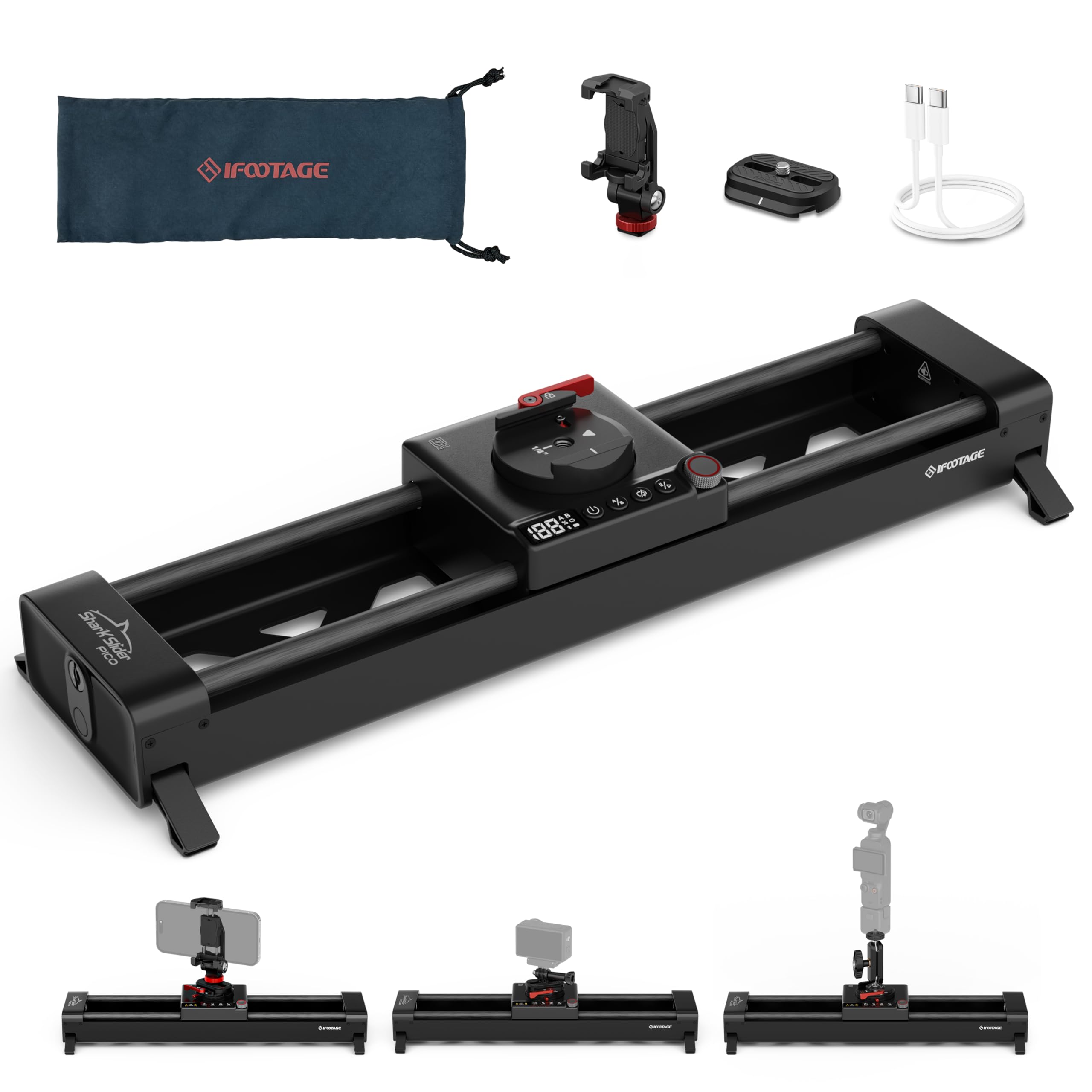 IFOOTAGE Pico Slider Motorisé Caméra
