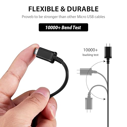 Miniatura 2 de Fast Quick Charging MicroUSB Cable Works Compatible with Your Sharp SH-08E is Allows Fast Charging Speeds! (5ft / 1.5M)