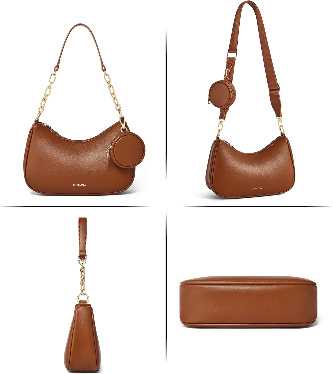Anti-Theft Shoulder Bag for Women | RFID Crossbody Purse | Lightweight Crescent Hobo Handbag for Travel & Daily Use