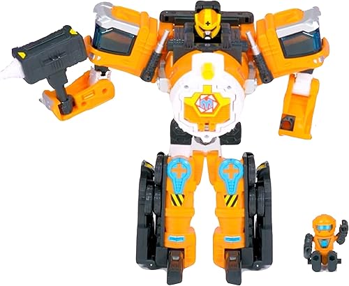 Miniatura 2 de Angry Puff Mezclador de hormigón Transformación Figura de acción Robot Juguete