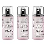 Catrice | Prime & Fine Illuminating Dewy Glow Spray | Transparent and Fast Drying Fixing Spray| Paraben Free & Vegan | Cruelty Free (Pack of 3)