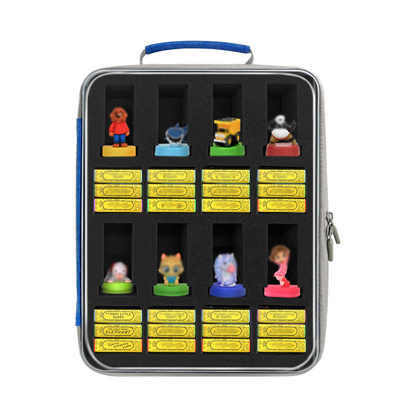 Icimbi Blue Case For Little Tikes Story Dream Machine Books, Story Dream Machine Show & Go Storage Case, Portable Storage Case For Little Tikes Littles Character Collection (Case Only!)