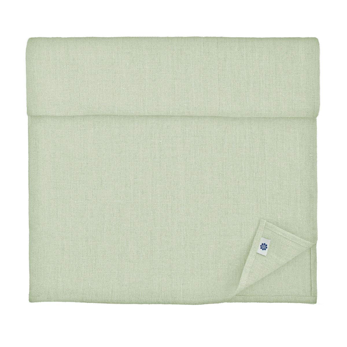 Linen & Cotton Tischläufer Hygge, 100% Leinen - Hellgrau Grau, 40x350 cm | Rechteckig Stoff Tischband, Stoff Läufer Tisch Lang für Home Esstisch Restaurant Hotel Party Deko Sommer Ostern Weihnachten