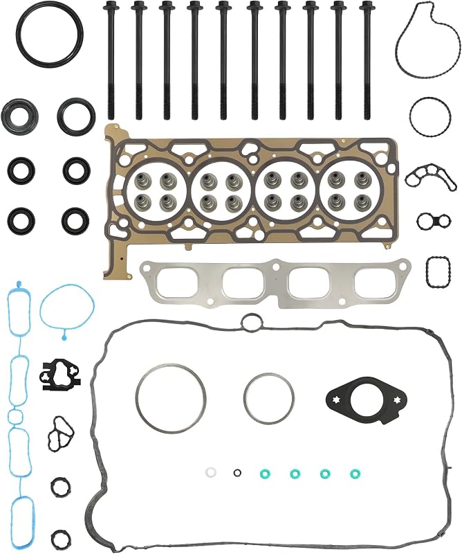 Jogo de juntas do cabeçote IGNXTHRM para motor GM Gen III Ecotec 2.5L L4 LCV com parafusos – QD-GM-01
