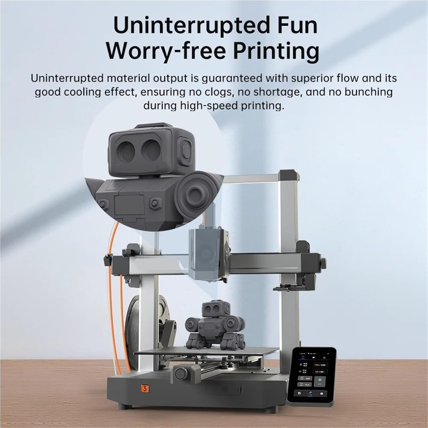 Compatible for ANYCUBIC Kobra 2 Printers, High-Speed PLA 3D Printer Filament 1.75mm, 1KG Spool(1kg Black)