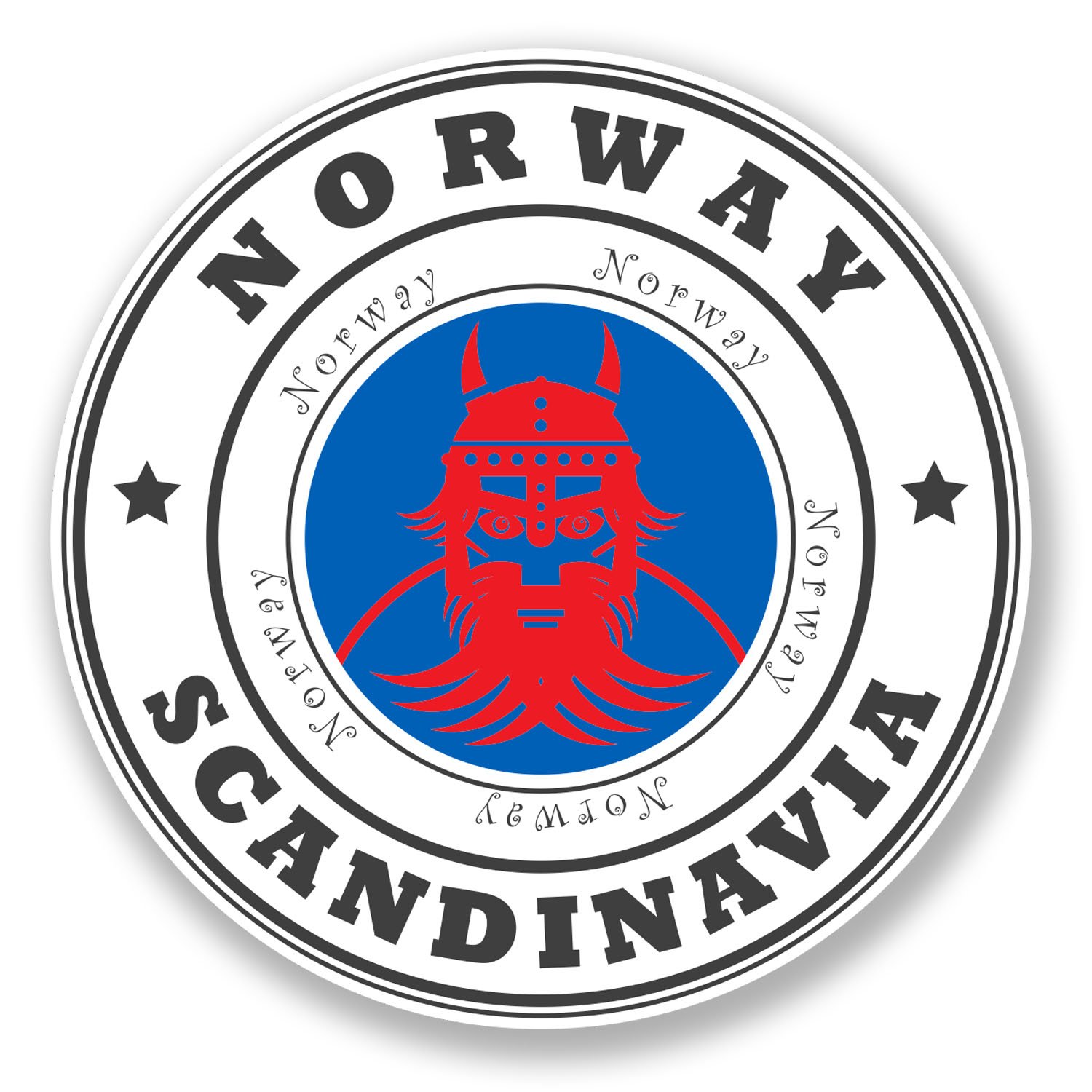Destinationvinyl Multi 2 X 10Cm Norway Vinyl Sticker Laptop Car Luggage Travel Tag Map Flag #6773 (10Cm X 10Cm)