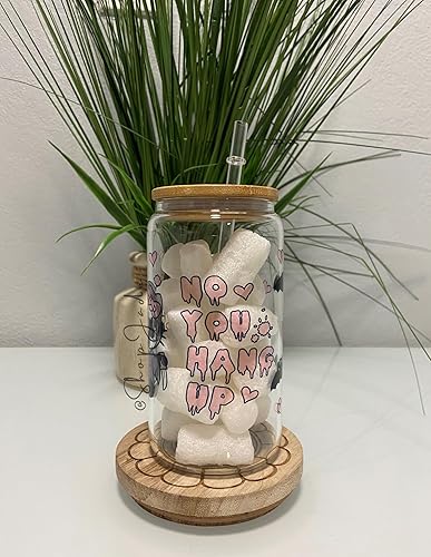 Miniatura 3 de HK Hello Kawaii Kitty Clear Glass Cup  Iced Coffee Cups  Clear Glass Cup  Kawaii Kitty Lovers Cup  Tumbler Beer Can 16oz Glass Cup