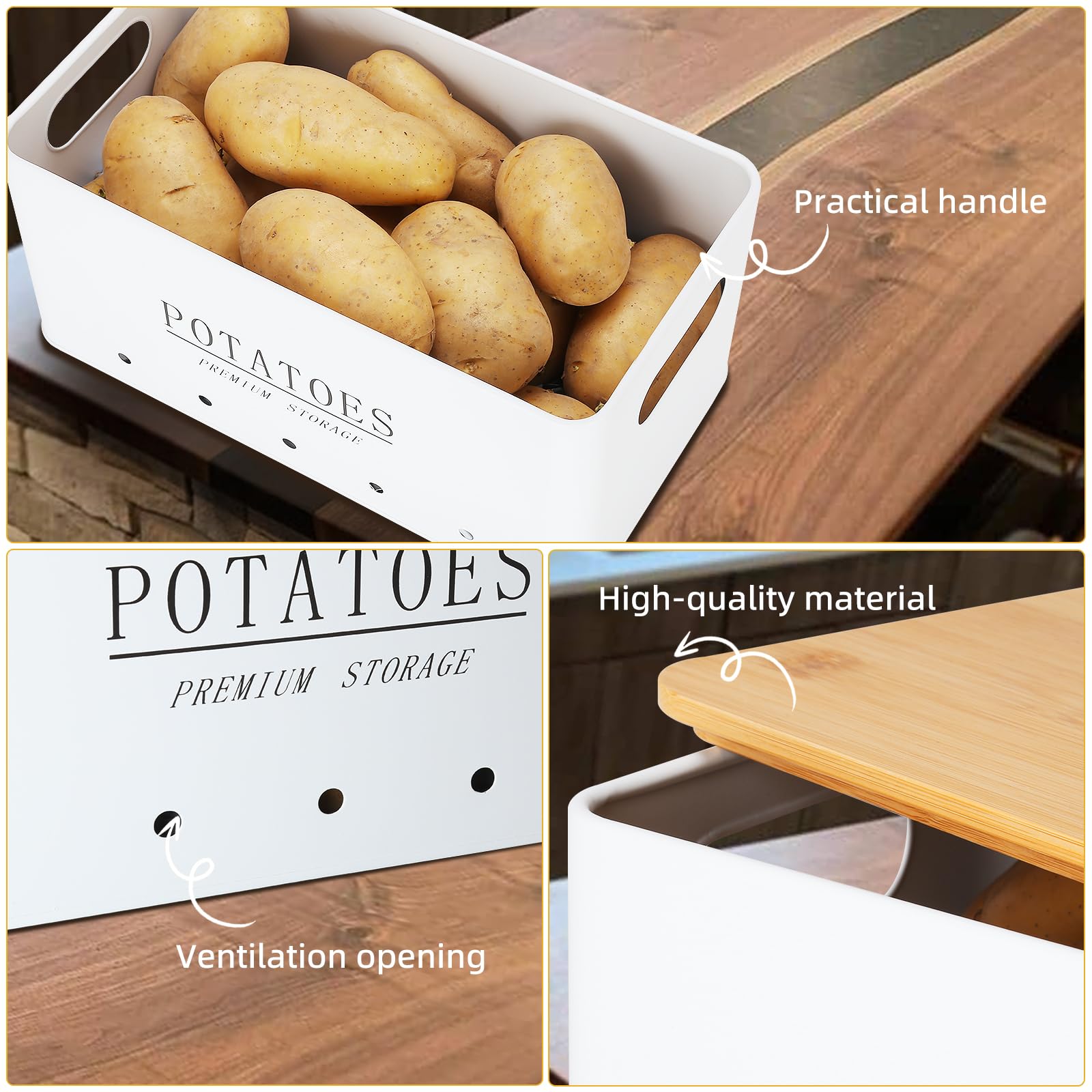 Cabilock Seau De Rangement Pour Légumes, Pommes De Terre