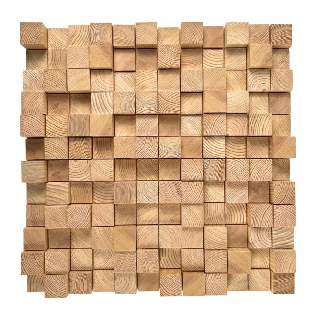 Akustikdiffusor aus Holz „SKYLINE“ – 50 x 50 cm | 2D QRD | Wandkunstpaneel aus Holz | Modell: [SKYLINE | Dicke: 35mm]