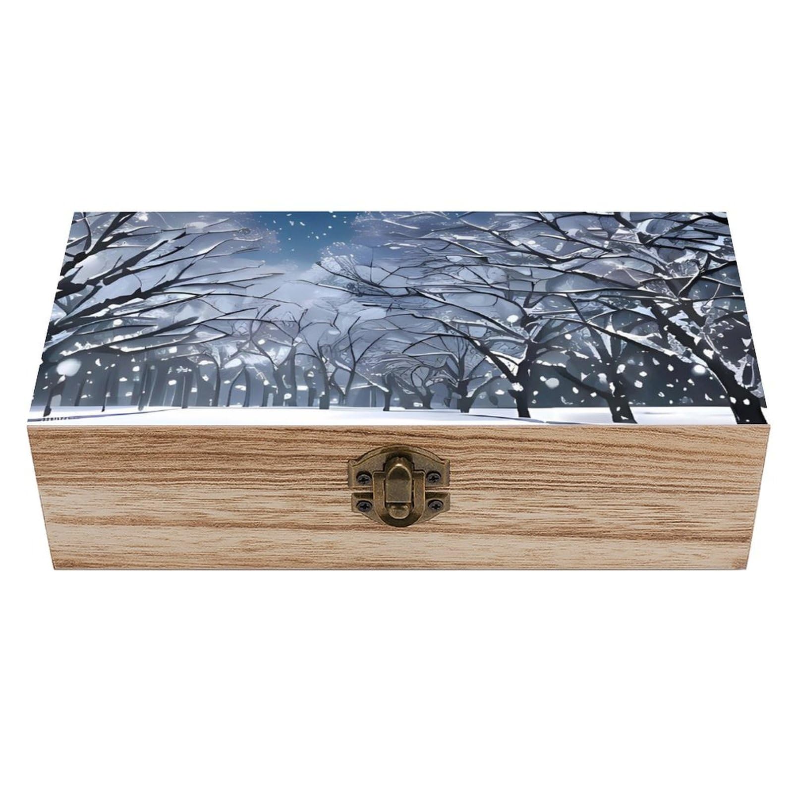 Boîte à bijoux en bois et coffret de rangement pour souvenirs précieux