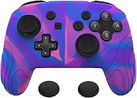 Vista 1 de PlayVital Samurai Edition - Funda protectora ergonómica de silicona para Nintendo Switch Pro, suave y antideslizante, protector de agarre