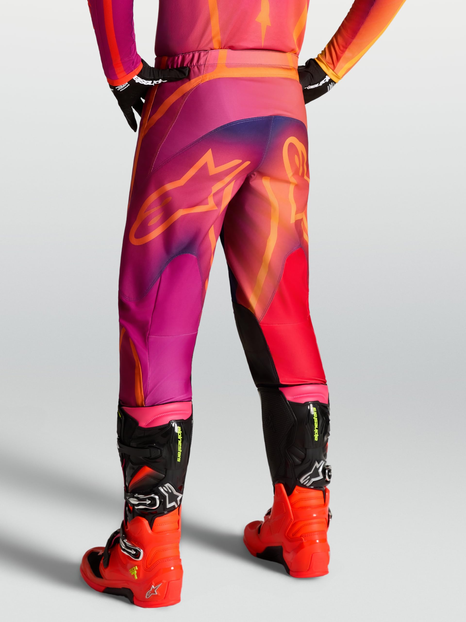 Alpinestars Fluid Kepler Spodnie motocrossowe, fioletowy/pomarańczowy, 30