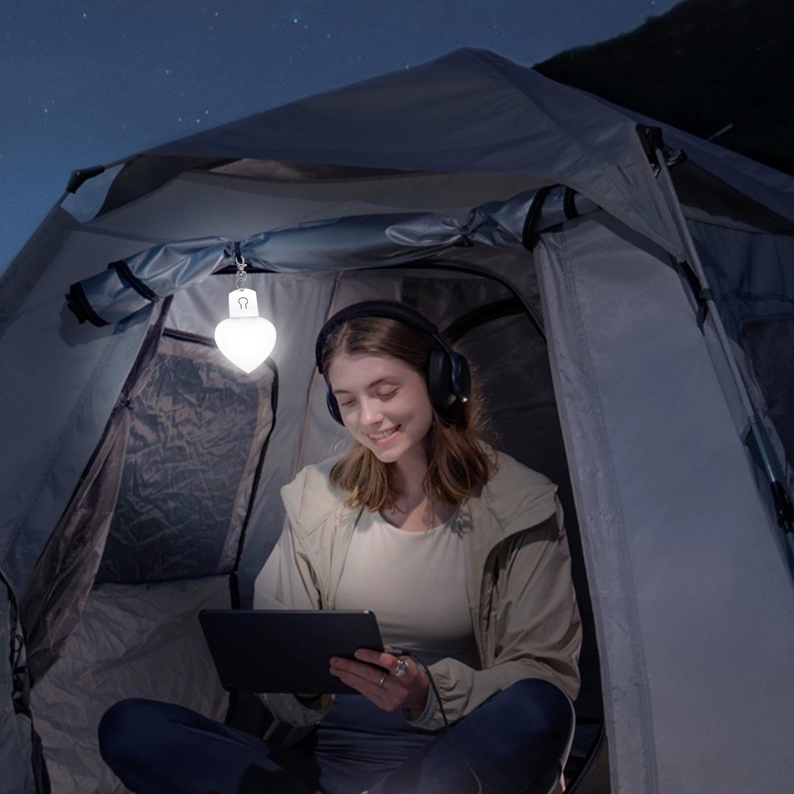 Luce Da Borsa LED Ricaricabile - Lampada Con Clip Per Borsette, Zaini E Allattamento Notturno - Foto 6