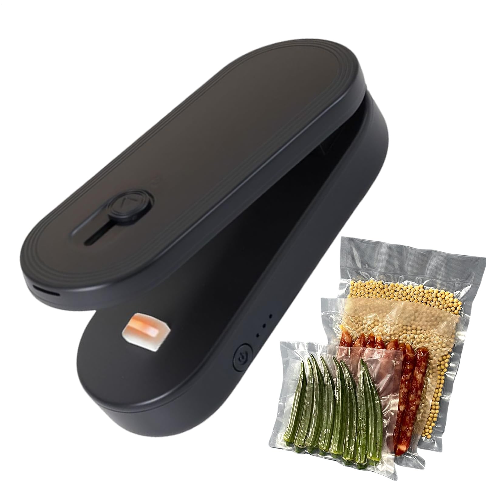 Scelleuse de sachets portable avec coupeur intégré pour snacks et voyages