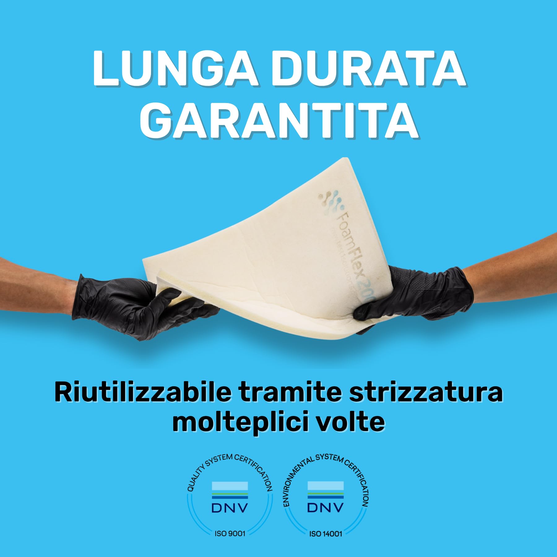 Kit da 2 Spugne Oleoassorbenti e Idrorepellenti, 33 x 24 cm H 1 cm, Riutilizzabili, per Pulizia di Oli e Liquidi