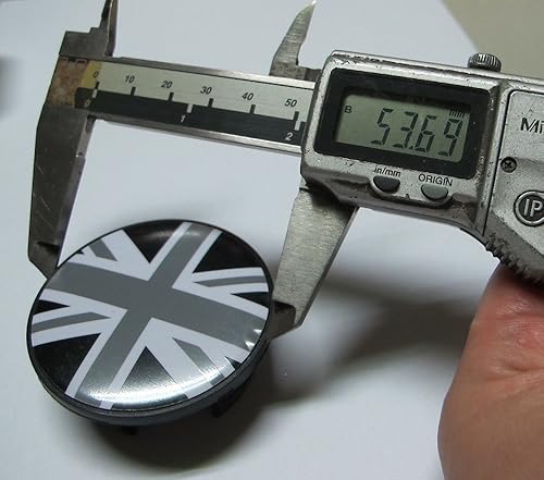 Miniatura 2 de Union Jack - Cubierta central de cubo de rueda para MK2 R56 R55 R57 R58 (2.126 in) (reemplazo)