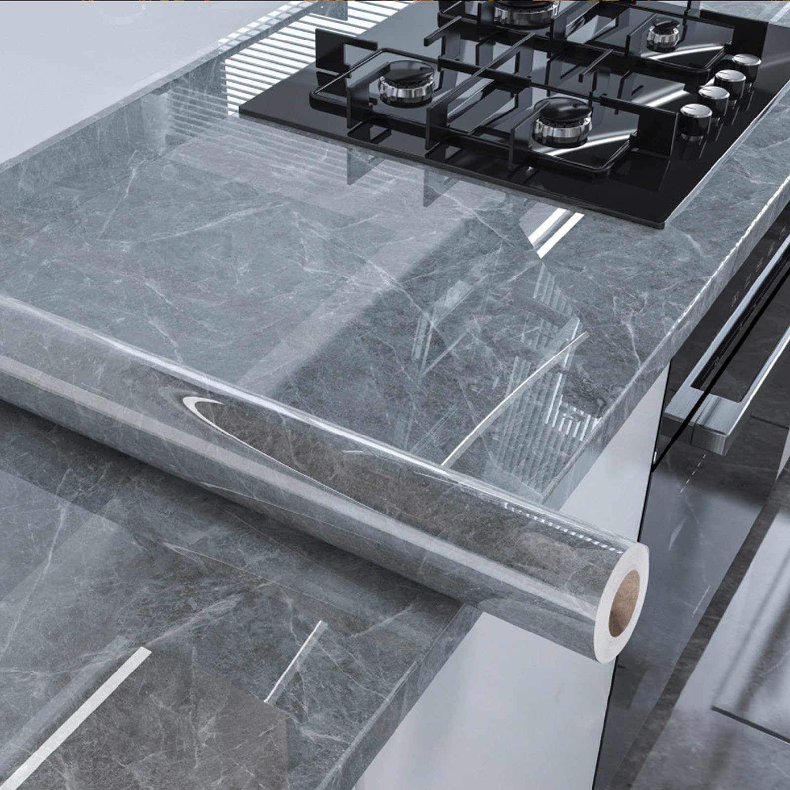 Zeihyeurus Peel And Stick Wall Tiles,Marble Sticky Back Plastic,Marble Vinyl Wrap For Kitchen Worktop,Marble Contact Paper,Heat Resistant,Wear-Resistant,For Countertop Worktop Bedroom