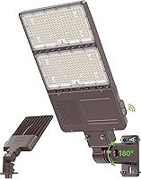 Vista 26 de Luz LED de estacionamiento de 200 W con fotocélula UL DLC Listado 30000LM comercial LED Shoebox Pole Lights Brazo Mount Luces de inundación