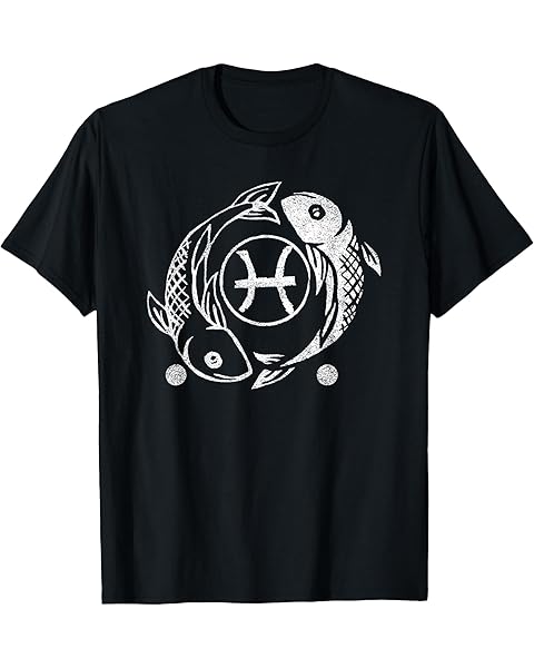 Pisces Sign Esoteric Symbols – Zodiac Astrology T-Shirt