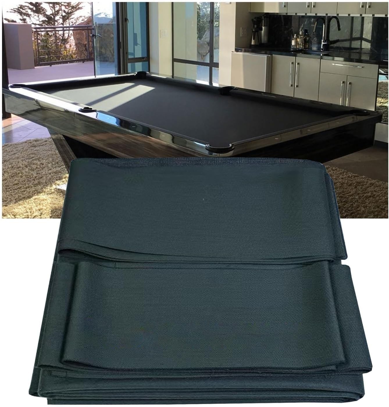 ELzEy Pre-Cut Snooker Cloth Quick-Fit for Clubs