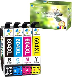 Jettruemedia 604XL Ink Cartridges Multipack Replacement for Epson 604 XL for Epson Expression Home XP-2200 XP-2205 XP-3200 XP-3205 XP-4200 XP-4205 Workforce WF-2910 WF-2930 WF-2935 WF-2950(4-Pack)