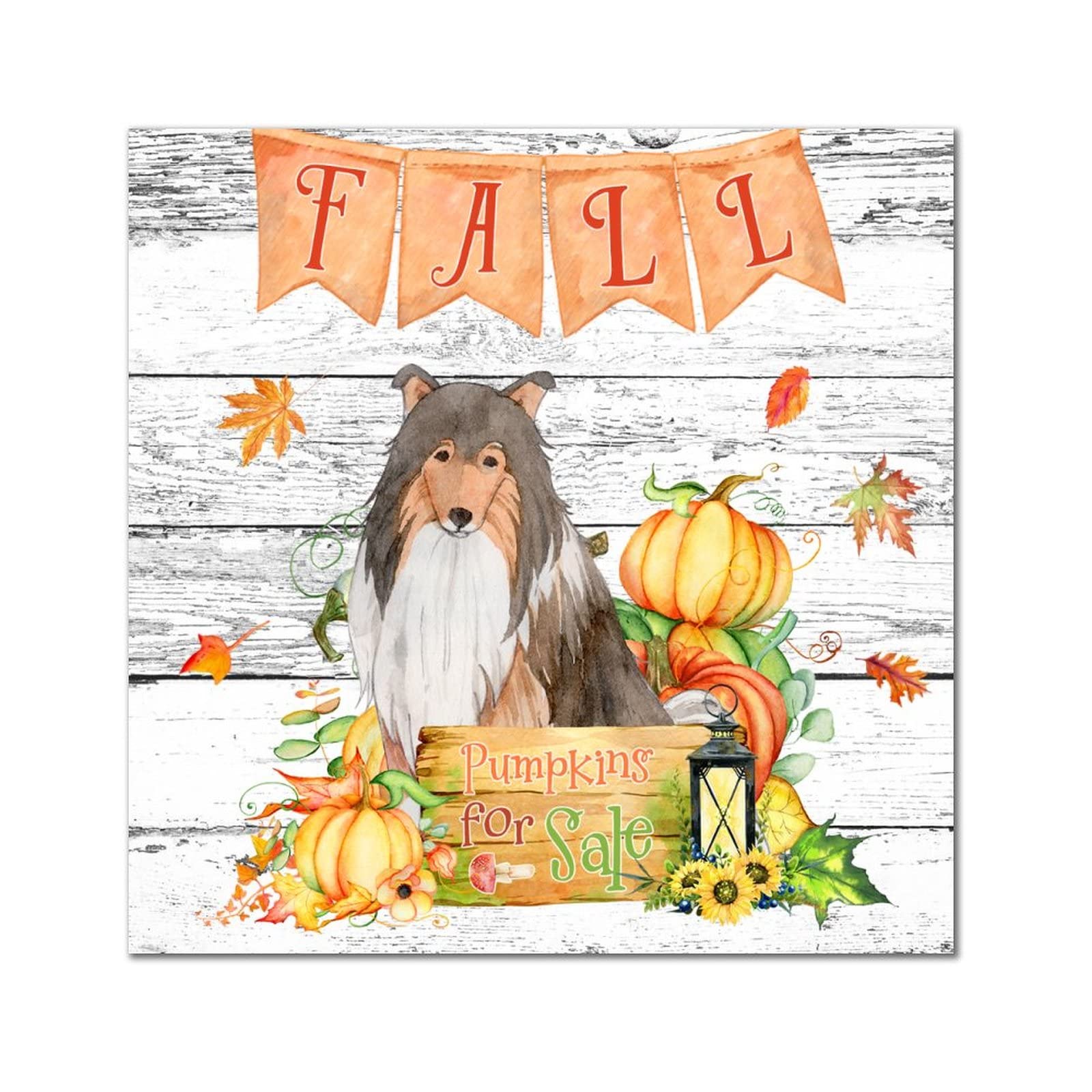 Décoration murale citrouille d'automne en bois pour salon chaleureux 30cm