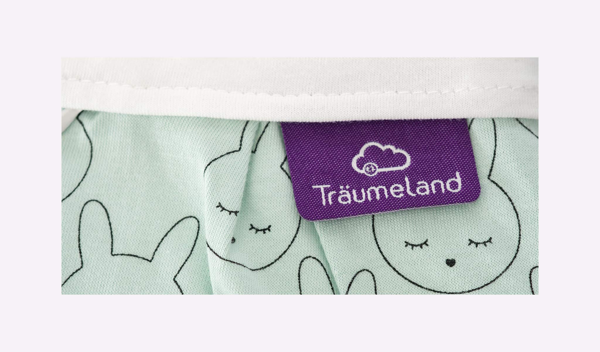 Träumeland S0102307 Außenschlafsack LIEBMICH Kuschelhase 80/86, mehrfarbig
