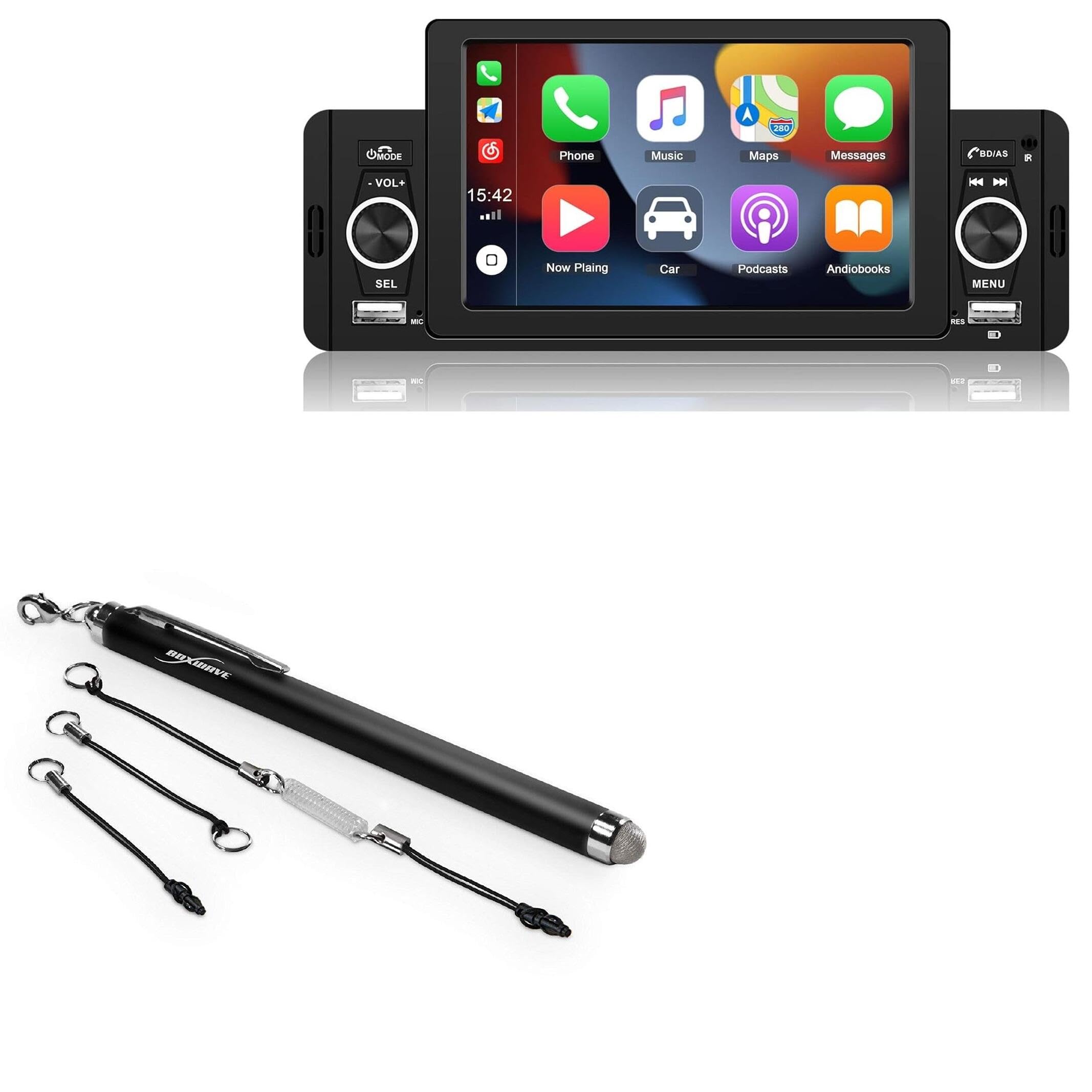 BoxWave Stylus Pen Compatible with Camecho A3107A3-C170 - EverTouch Capacitive Stylus, Fiber Tip Capacitive Stylus Pen - Jet Black