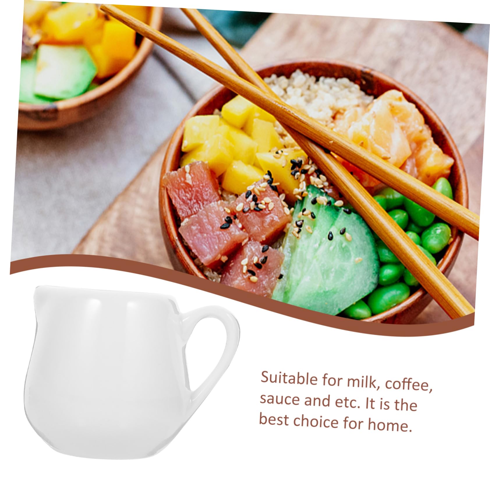 PRETYZOOM Milk Jug Set 4 Pcs Ceramic Creamer Milk Jugs Sauce Storage Containers Mini Sauce Cups Safe Food Grade Ceramic
