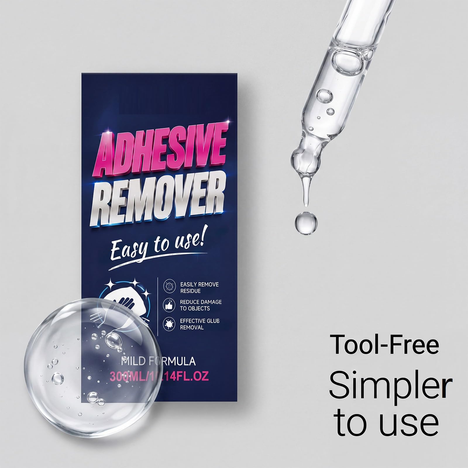 Spray dissolvant adhésif multi-surfaces, pas besoin de grattoir. (3PCS)