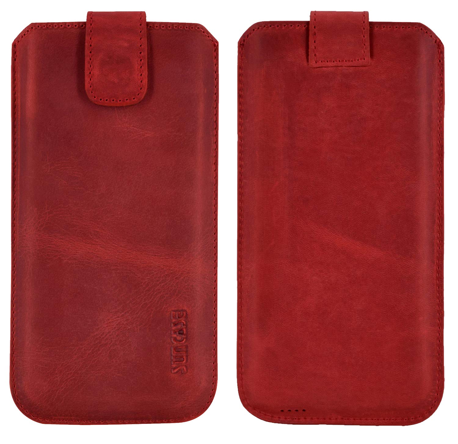 Suncase Custodia In Vera Pelle Per Swissvoice G50, Con Funzione Di