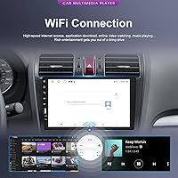 Vista 6 de Android 11 DIN estéreo inalámbrico para coche Apple CarPlay Android Auto Radio, pantalla táctil de 9 pulgadas, receptor de audio Bluetooth