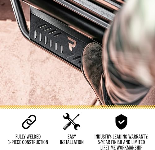 Miniatura 3 de N-Fab Podium SS Steps  Acero inoxidable pulido, de rueda a rueda con acceso a la cama  HPF17105CC-6-SS  Compatible con Ford F-250F-350 Super Duty