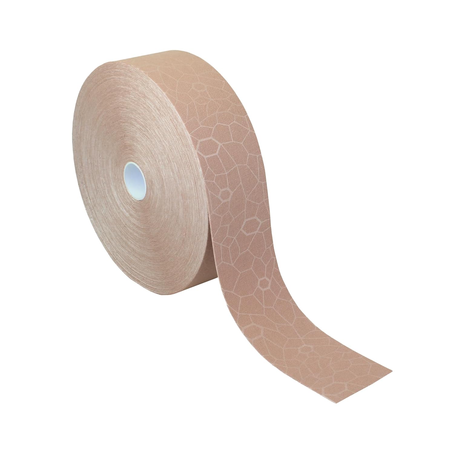 THERABAND Kinesiology Tape, Beige/Beige, 2'' X 103.3 Foot Bulk Roll, with XactStretch Indicators, Long-Lasting Athletic Support for Shoulder & Knee, Latex-Free Sports Tape, Water Resistant, Cut-to-Length
