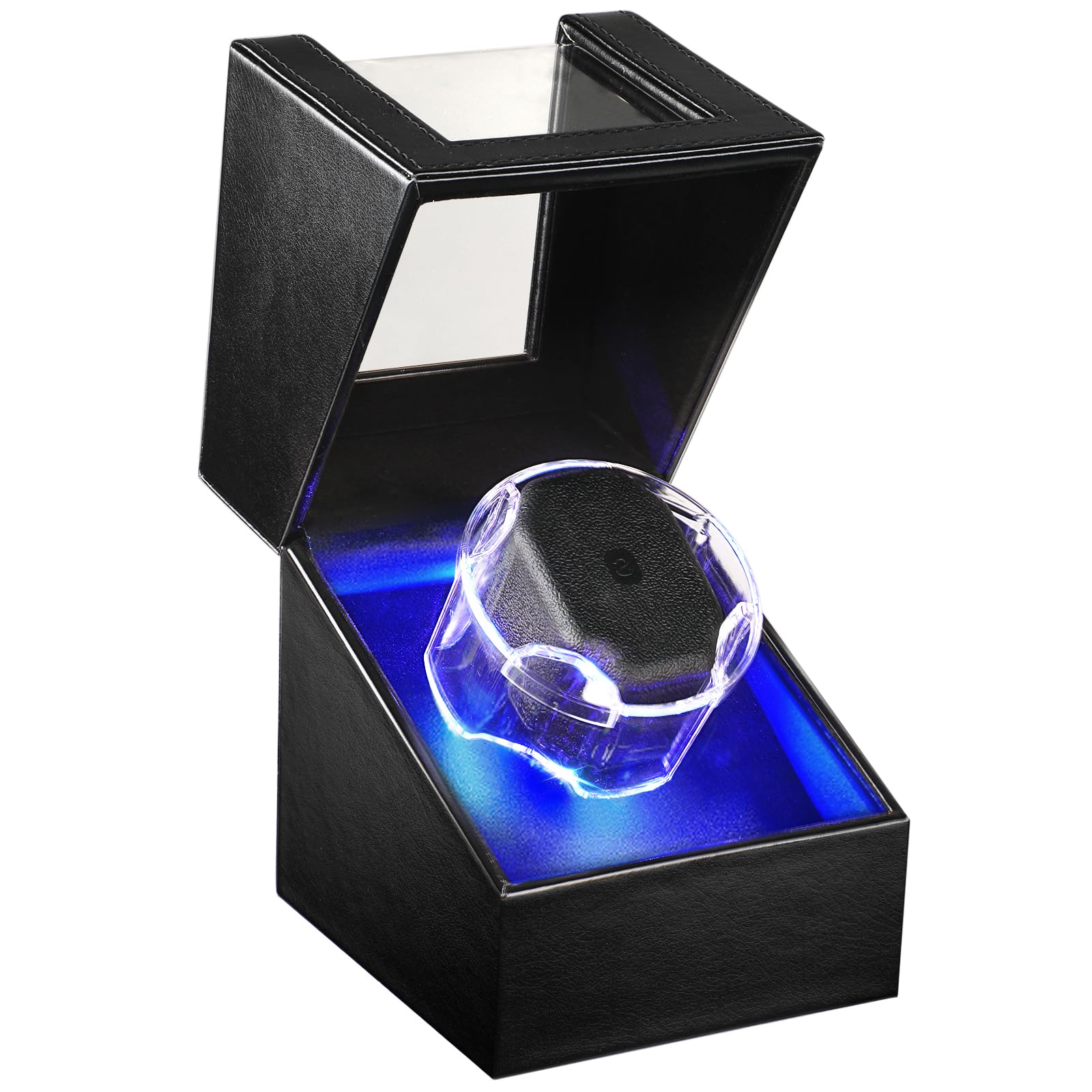 Winding Machine (1-winding) (2-windings) (2-windings + 8-storage) (4-windings + 6-storage) Watch Winder New type automatic winding machine for men's and women's watches (A01: Black 1+0B)